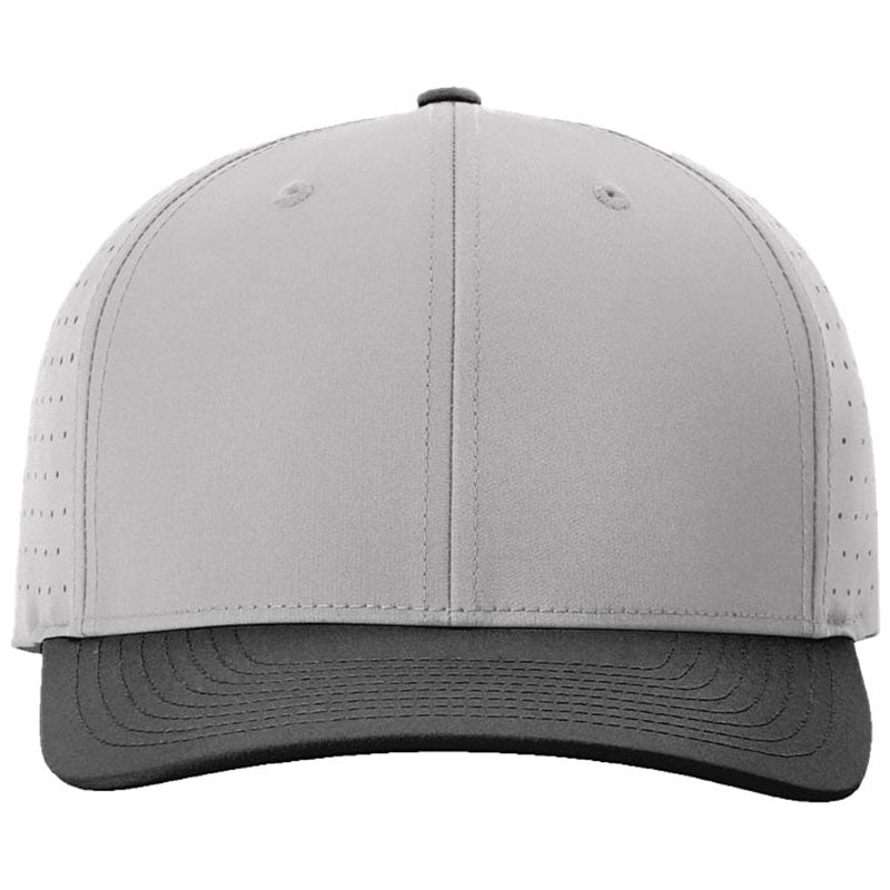 Richardson Grey/Grey/Black Laser Perf R-Flex Snapback