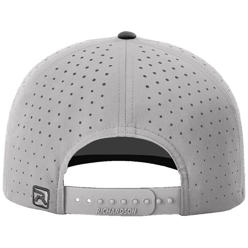 Richardson Grey/Grey/Black Laser Perf R-Flex Snapback