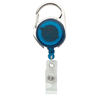 BIC Translucent Blue Carabiner Badge Holder