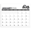 Triumph Calendars Black & White Calendars Small Monthly Desk Pad