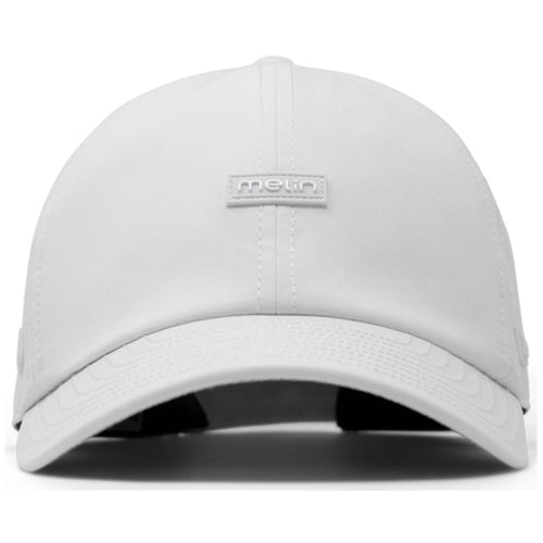 Melin White Legend Hydro Performance Dad Hat