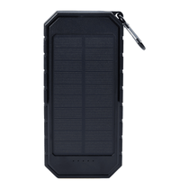 Leed's Black UL Listed 10000 IPX5 Solar 15W Wireless Power Bank