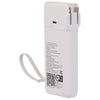 Leed's White UL Listed 10,000 mAh 20W PD Power Bank with AC Plug