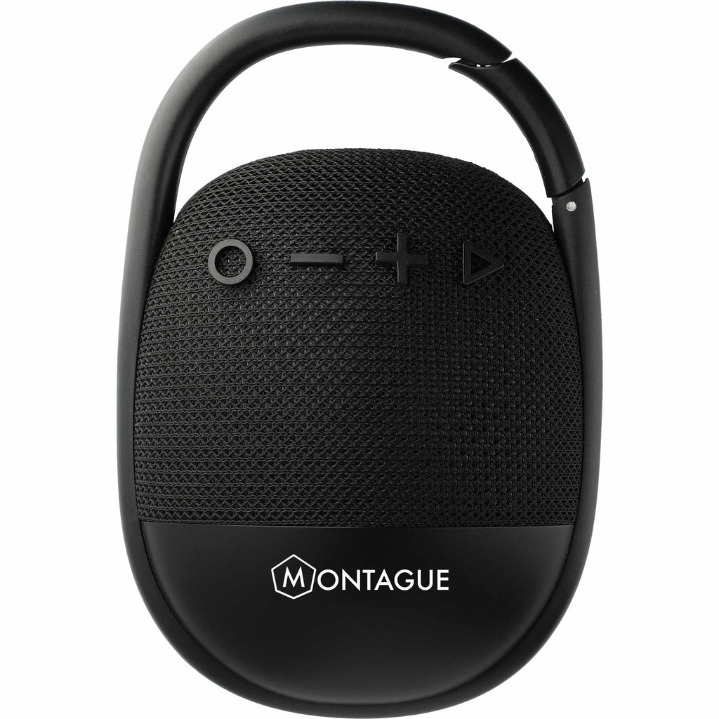 Black Fabric Clip Waterproof Bluetooth Speaker