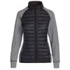 Landway Women's Black/ Grey Refuge Hybrid Lightweight Puffer