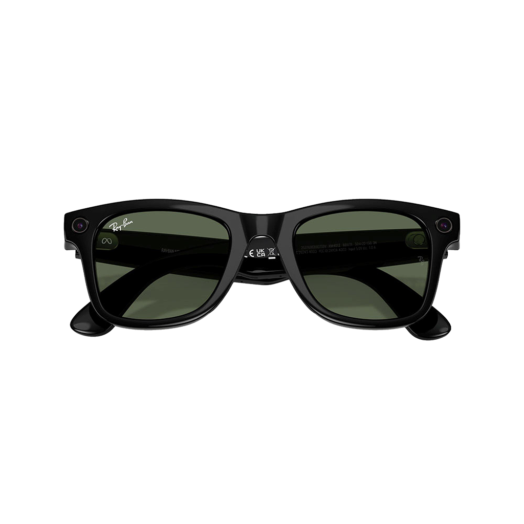 Ray-Ban Shiny Black Meta Wayfarer AI Glasses