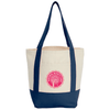 Leed's Navy Mini Recycled 8oz Cotton Canvas Tote