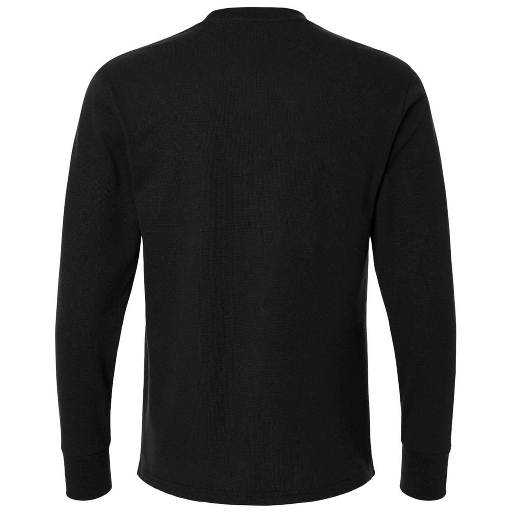 Next Level Unisex Black Ideal Thermal Long Sleeve T-Shirt