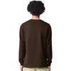 American Apparel Unisex Brown Super Heavyweight Long Sleeve Pocket Tee