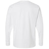 American Apparel Unisex White Super Heavyweight Long Sleeve Pocket Tee