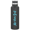 H2Go Matte Storm Grey Juno 20oz Stainless Steel Bottle