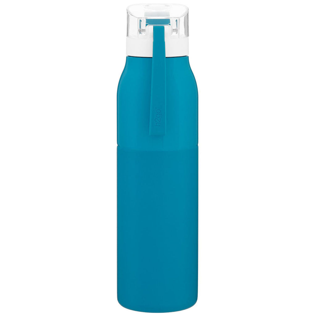 H2Go Matte Aqua Vigor 25oz Stainless Steel Bottle