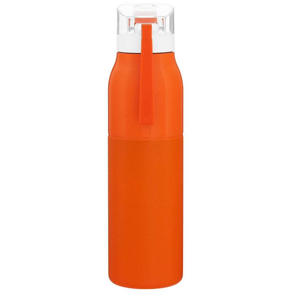 H2Go Matte Orange Vigor 25oz Stainless Steel Bottle