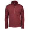 Landway Men's Garnet Portola Textured Quarter Zip Fleece