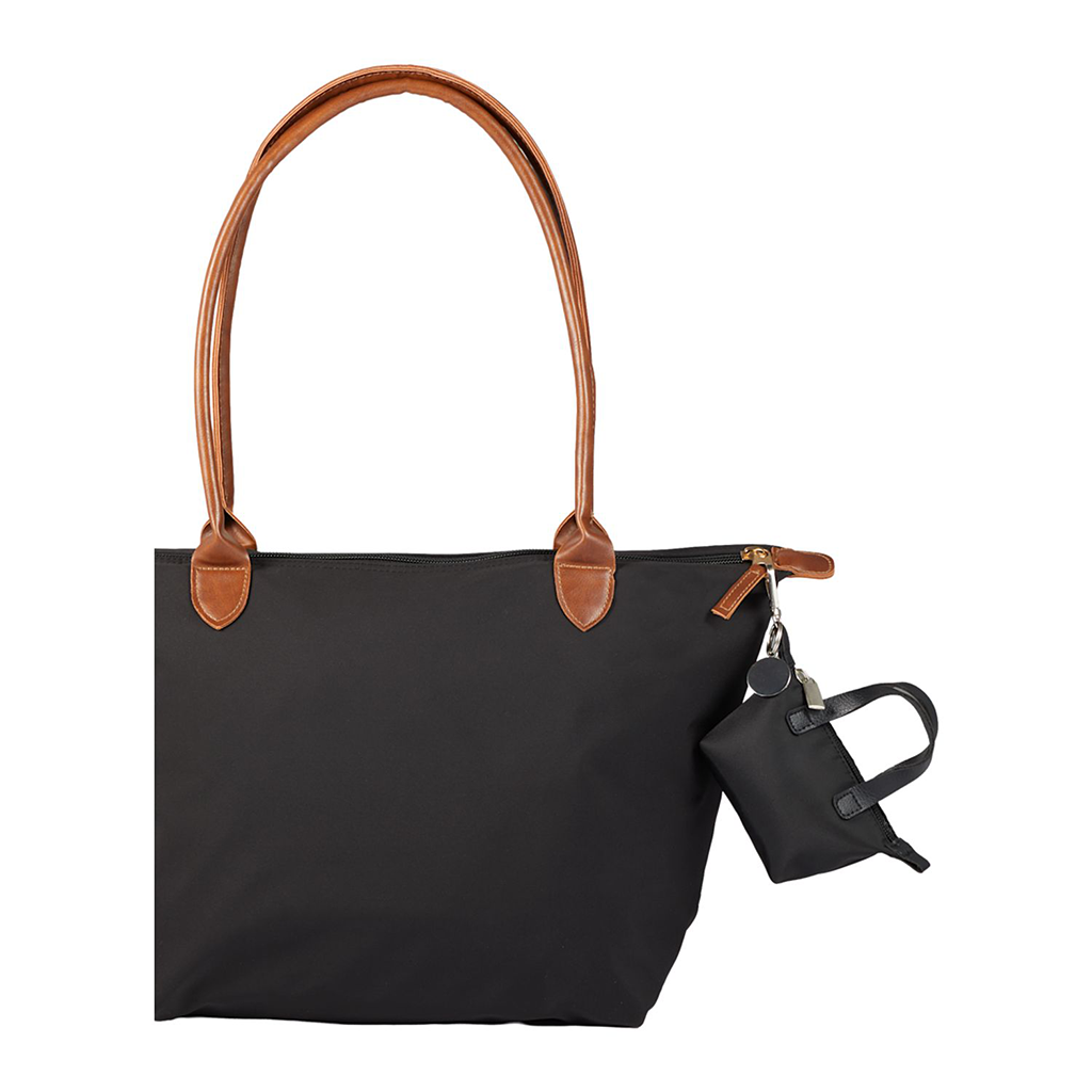 Leed's Black Mini Fontaine Tote Charm