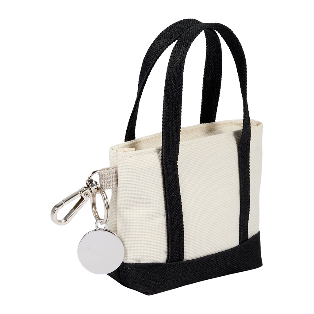 Leed's Black Mini Tote Bag Charm