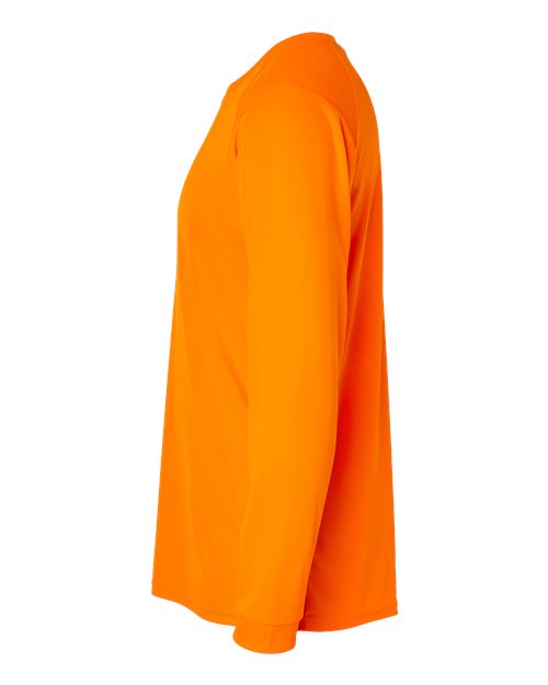 Paragon Neon Orange Unisex Long Islander Performance Long Sleeve T-Shirt