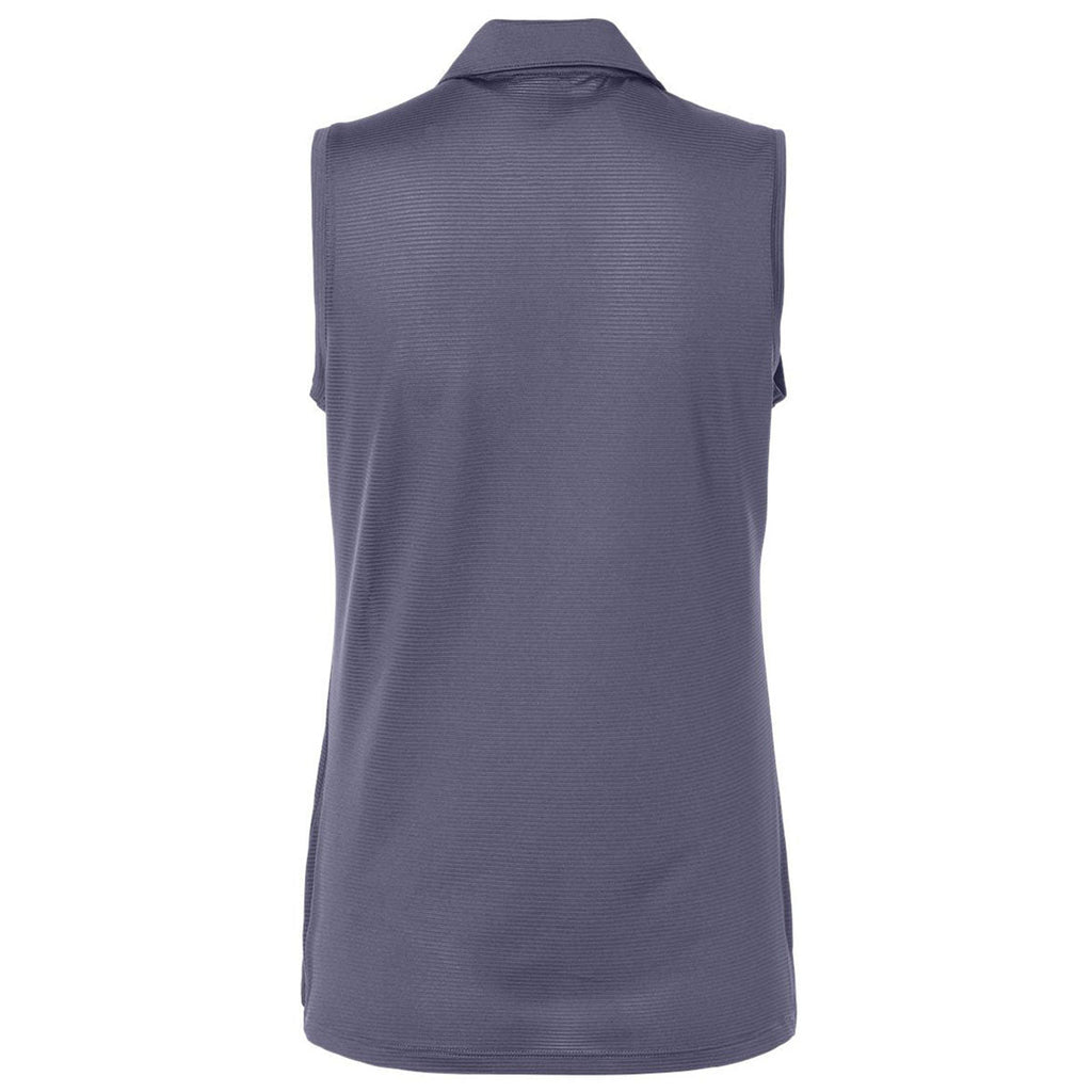 Adidas Women's Preloved Violet Ottoman Sleeveless Polo