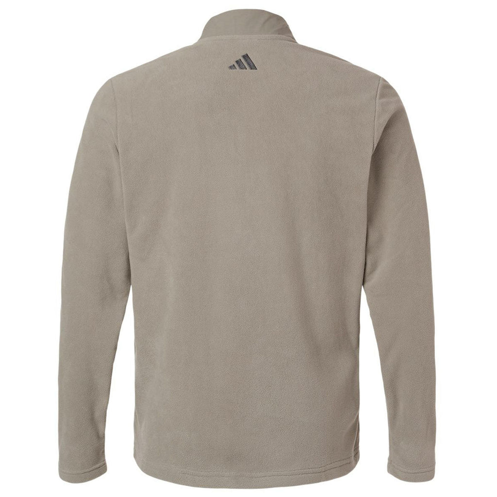 Adidas Men's Putty Beige Ultimate365 Cozy Quarter-Zip Pullover