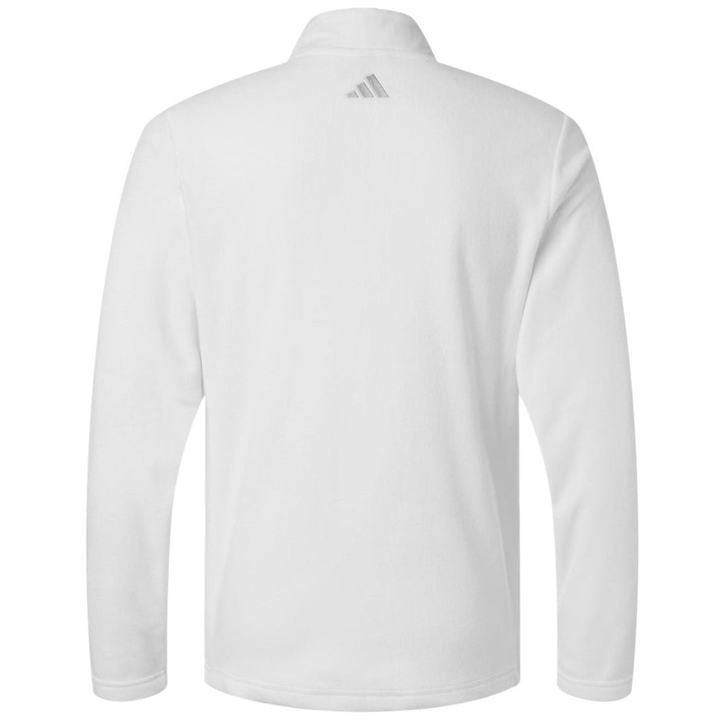 Adidas Men's White Ultimate365 Cozy Quarter-Zip Pullover