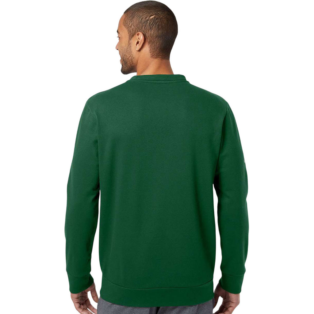 Adidas Men's Collegiate Green Fleece Crewneck Sweatshirt