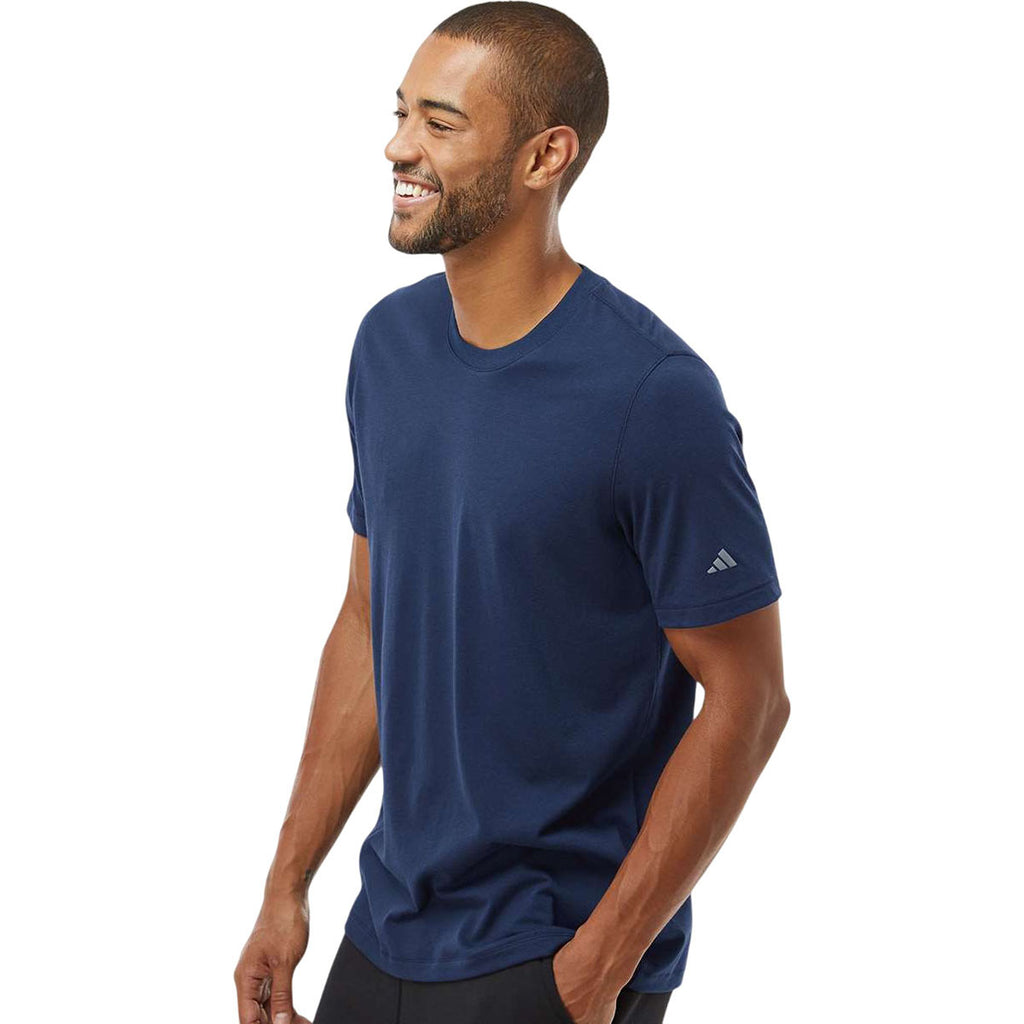 Adidas Men's Collegiate Navy Blended T-Shirt