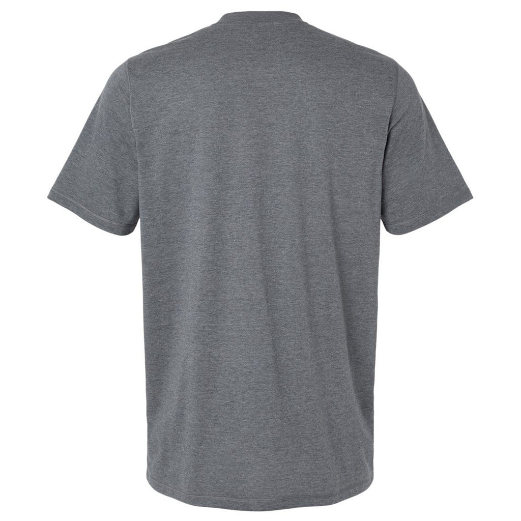 Adidas Men's Dark Grey Heather Blended T-Shirt