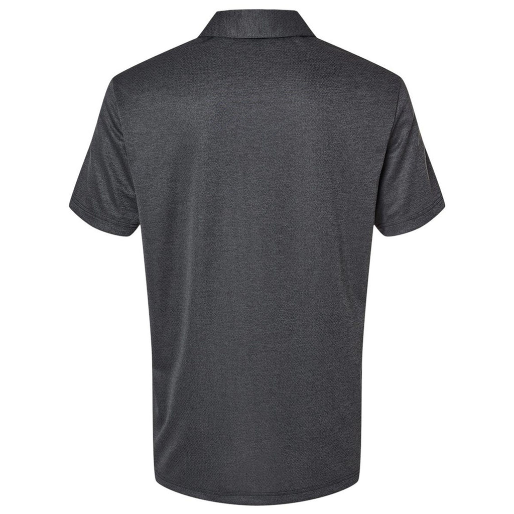 Adidas Men's Black Melange Space Dyed Polo