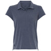 Adidas Women's Collegiate Navy Melange Blend Polo