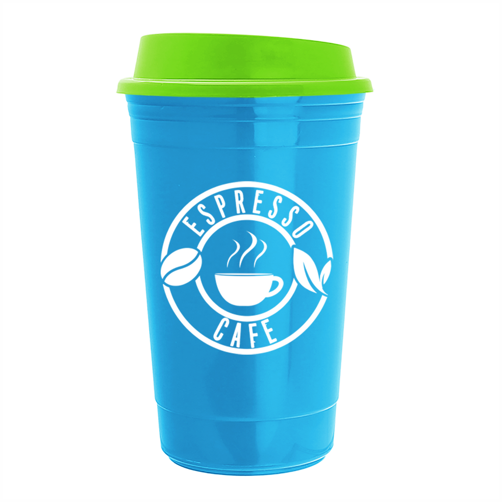 Garyline Cyan Traveler Insulated Cup - 16 oz.