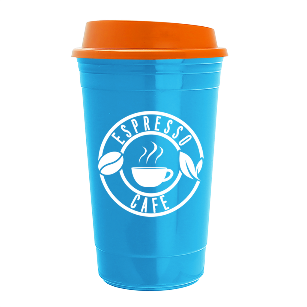 Garyline Cyan Traveler Insulated Cup - 16 oz.