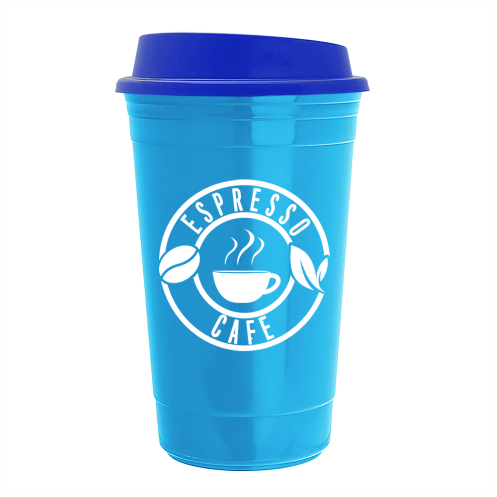 Garyline Cyan Traveler Insulated Cup - 16 oz.
