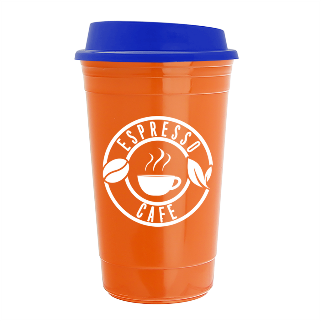 Garyline Orange Traveler Insulated Cup - 16 oz.