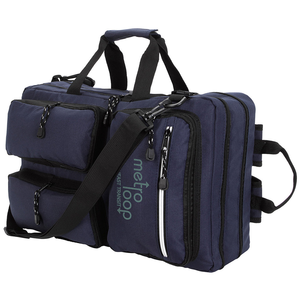 Atchison Navy Ripstop Recycled Briefcase Backpack