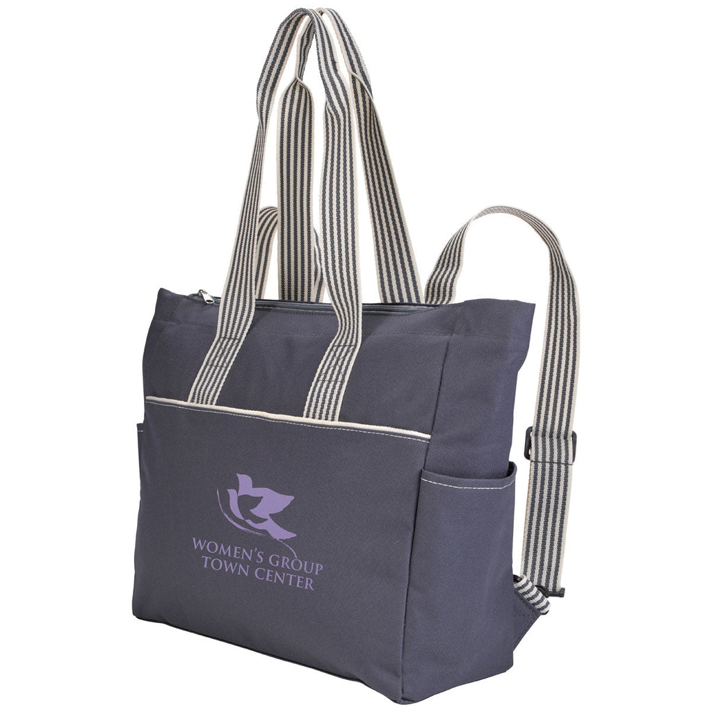 48-Hour Atchison Grey Stripe Diaper Tote-Pack