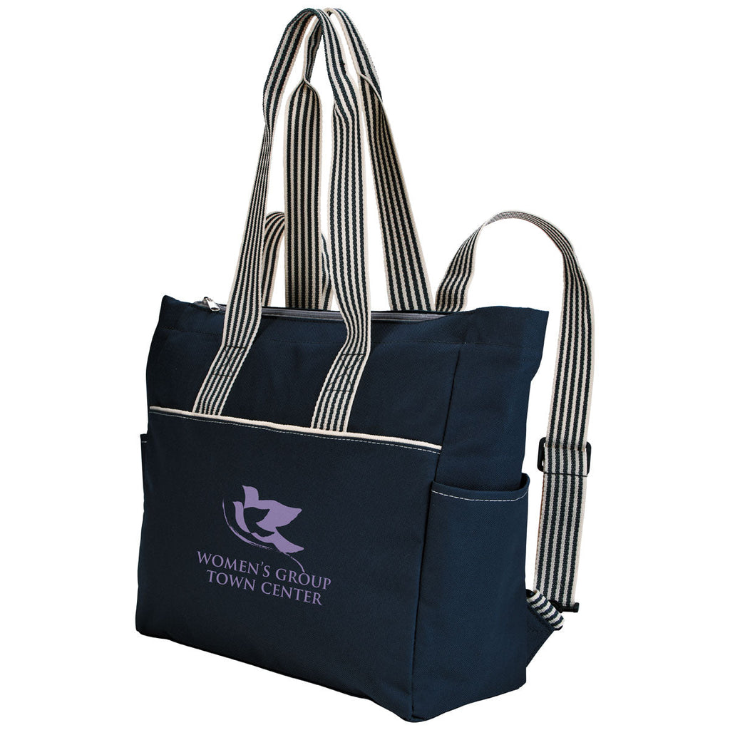 48-Hour Atchison Navy Stripe Diaper Tote-Pack