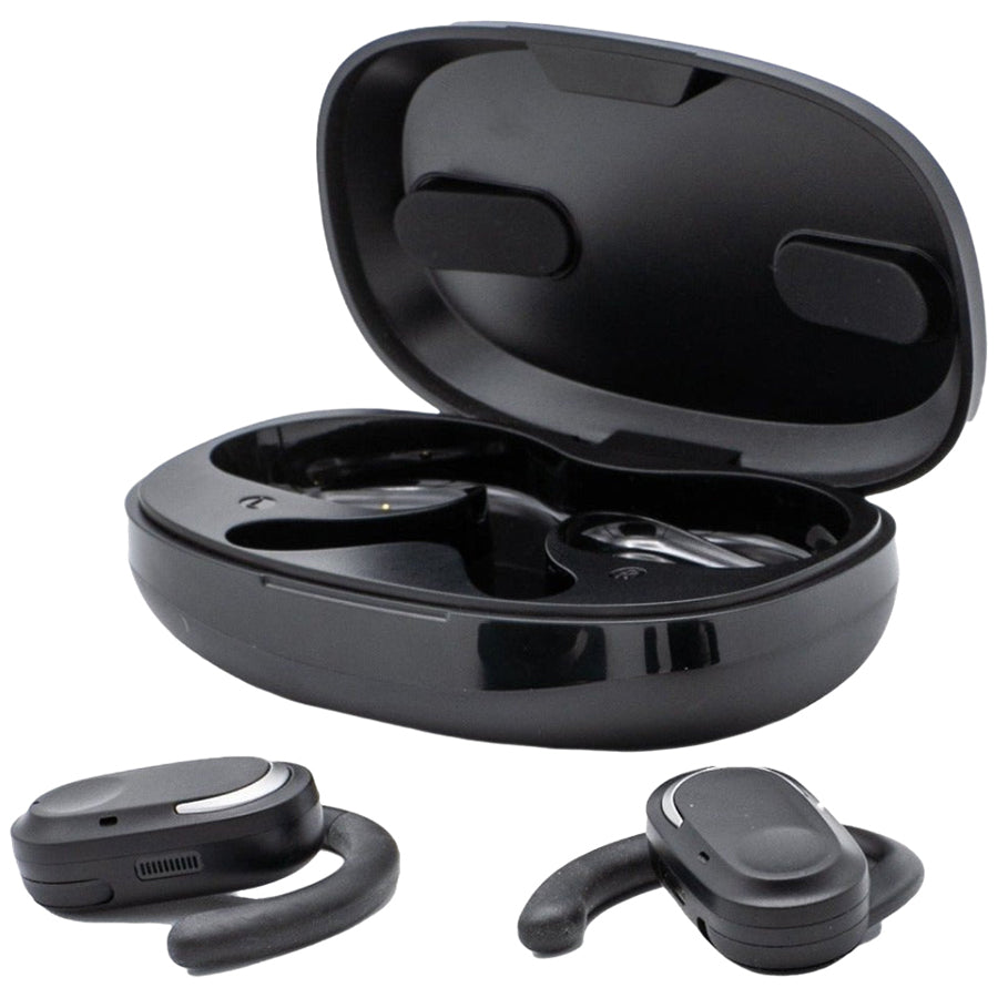 Rupt Black AeroTunes Open Voice Earbuds