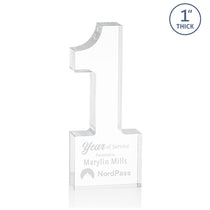 St. Regis Clear Astoria Award Number 1 - Laser Engraved