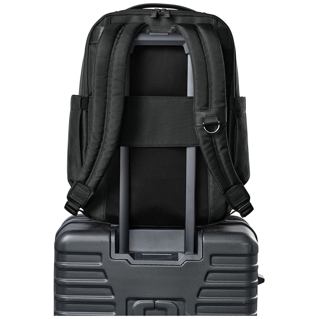 Brooks Brothers Deep Black Oxford Backpack