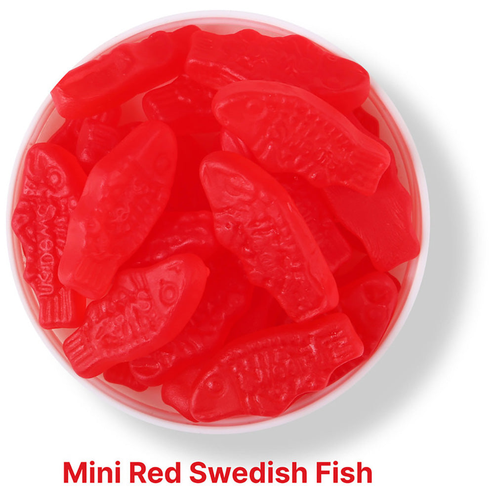 SugarSpot Clear Mini Red Swedish Fish: Small Jar