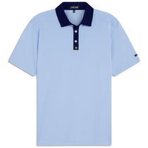 Bad Birdie Men's Sky Blue Pique Polo