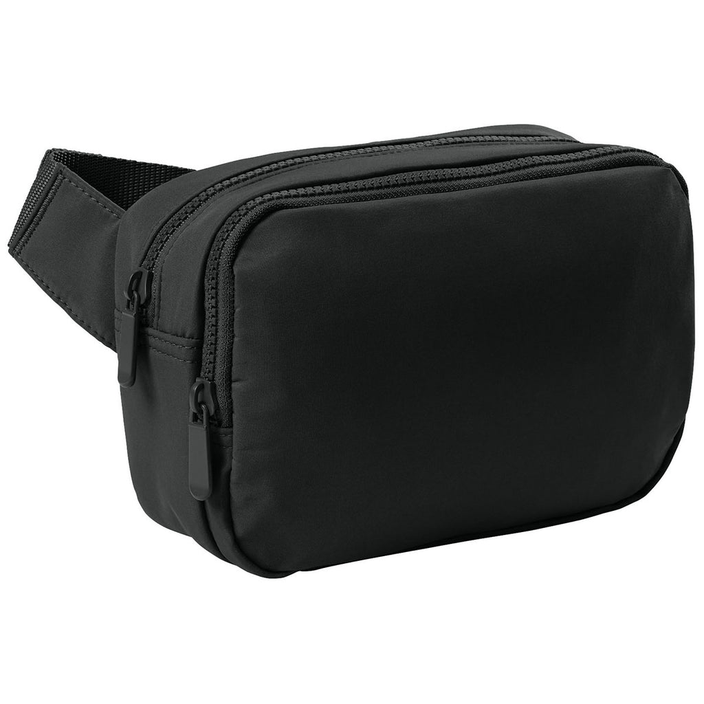 Port Authority Deep Black Matte Dual-Compartment Crossbody