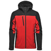 Stormtech Men's Bright Red/Black Cascades Softshell Hoody