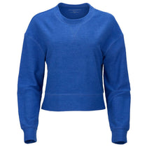 Boxercraft Women's Electric Royal Ribbed Knit Cropped Boxy Crew