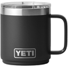 YETI Black Rambler 10 oz Stackable Mug with Durasip Ceramic Lining