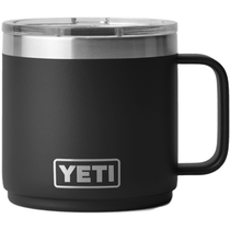 YETI Black Rambler 14 oz Stackable Mug with Durasip Ceramic Lining