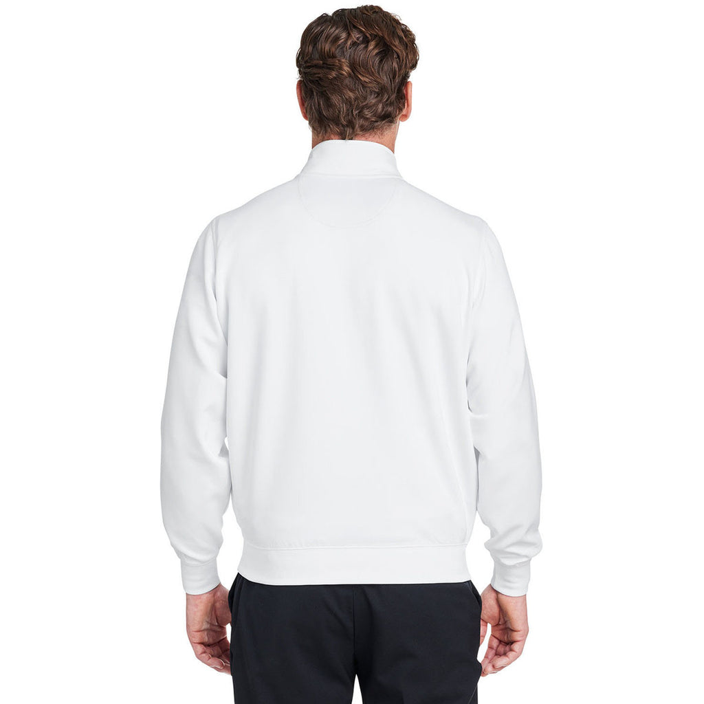 Fairway & Greene Men's White Caves Quarter-Zip Tech Pullover