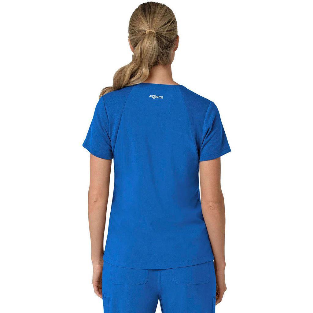 Carhartt Women's Royal Three-Pocket Flex Panel V-Neck Scrub Top