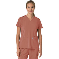 Carhartt Women's Wildrose Three-Pocket Flex Panel V-Neck Scrub Top