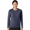 Carhartt Women's Navy Heather Performance Long Sleeve Tee